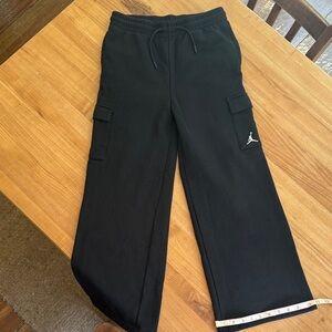 Jordan Kids Black Sweatpants with Cargo Pockets